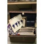 Tin Trunk of vinyl LP's & Singles to include The Beatles