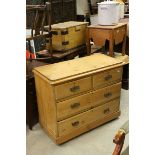 Victorian Pine Chest of Two Short over Two Long Drawers