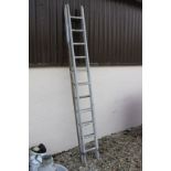 Wooden Extending Double Ladder