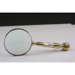 Large Magnifying Glass with Mother of Pearl Handle