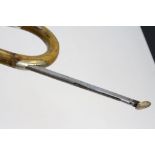 Horse Measure Walking stick with Hallmarked silver finial