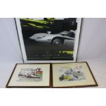 Griffin, a Pair of Formula One Sporting Limited Edition Prints titled and numbered mentioning