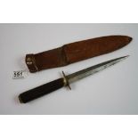 An Interesting World War Two Era Fighting Knife Made Using A Blade From A Fairbairn Sykes Commando