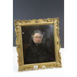 Ornate Gilt framed Oil on board Portrait of a Gentleman