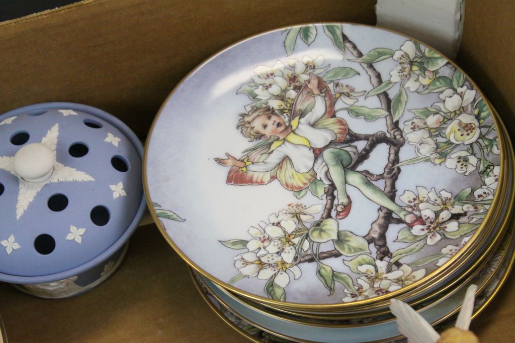 Box of Royal Worcester Palissy, Fairy Plates and other Items - Image 3 of 3