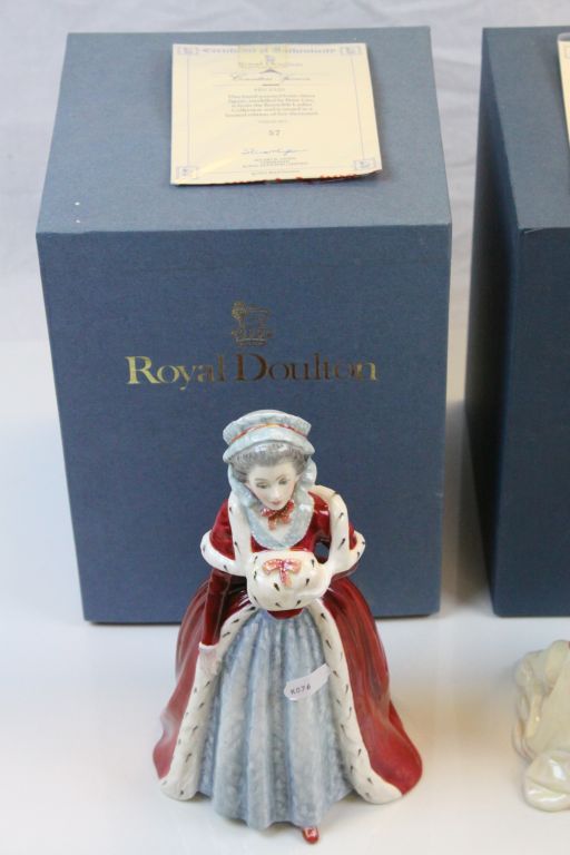 Boxed Limited Edition Royal Doulton figurines Countess Spencer HN3320 & Countess of Harrington - Image 2 of 5