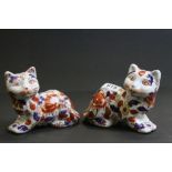 Pair of Oriental ceramic Cats