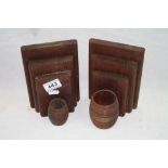 A Pair Of Bookends Made From The Teak Of HMS Iron Duke Admiral Jellicoe's Flag Ship Jutland 1916.