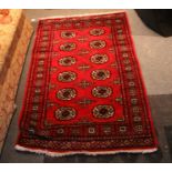 Pakistan Hand Knotted Bokhara Wool Rug, 152cms x 91cms