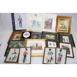 A Collection Of Approx 17 Military Pictures, Mostly Framed And Glazed To Include The 17th Light