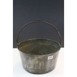 Brass Preserve pan with metal swing handle