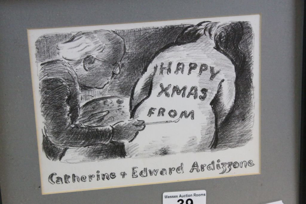 Framed & glazed Catherine & Edward Ardizzone print - Image 2 of 2