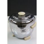 Art Deco style Thermos Chrome & Bakelite Ice bucket with lid