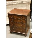 19th century Mahogany Commode Chest with Four Faux Drawers