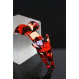 Lea Stein Style Red Fox Brooch