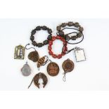 Collection of Mixed Chinese Bracelets, Pendants and Amulets