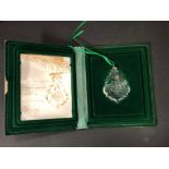 Cased Swarovski Christmas Ornament decoration from 1987