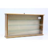 Oak Framed Collector's Display Cabinet with Three Shelves, 54cms x 29cms