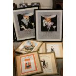 Collection of framed & glazed Advertising Prints etc