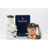 Boxed Royal Doulton character jug "Little Mester Museum Piece D6819 and a vintage Toby jug