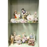 Collection of vintage figurines to include 19th Century