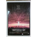 Framed & glazed "Independence Day" film Poster with Will Smith autograph