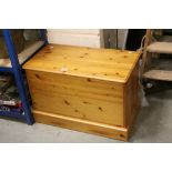 Modern Pine Blanket Box