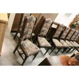 Set of Eight Gothic Style Dining Chairs