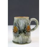 19th Century Royal Doulton glazed stoneware Mug with Wreath decoration