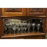 Collection of vintage Glassware with Etched patterning