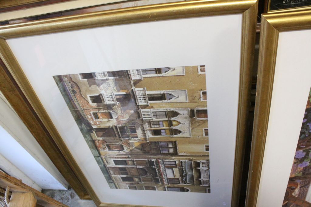 Five large Gilt framed coloured Prints of Paintings - Image 2 of 3