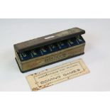 Set of Tin plate Advertising Dominoes for "Bigg's Tobaccos"