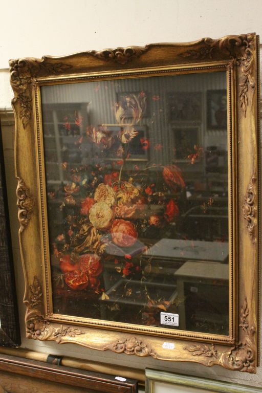 Gilt Framed and Glazed Print of Still Life