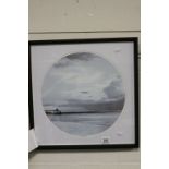 Framed & glazed Glycee Print of Clevedon Pier by Luke Salaman