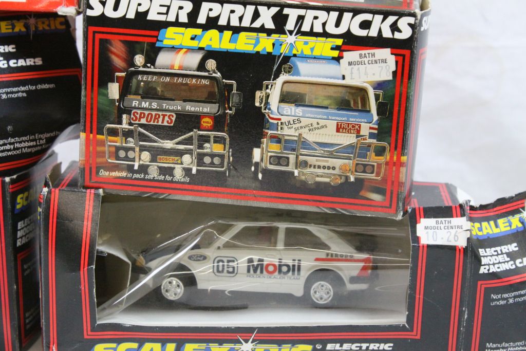 Fove boxed Scalextric slot cars to include C387 RMS Truckstar - Image 3 of 4