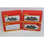 Four boxed Hornby OO gauge locomotives to include Top Link R2100 SR 0-6-0 Terrier Loco No 11,