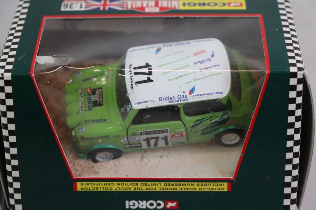 Collection of 10 boxed Corgi diecast Mini vehicles to include 1:36 The New Mini One CC86509, 4x - Image 3 of 8