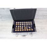 Box of mixed mainly UK coinage to include a double Florin, Silver Florins, Pennies (K,N & H, 1912,