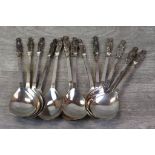 Thirteen silver apostle spoons, makers Birmingham Mint, Birmingham 1977 and 1978, length