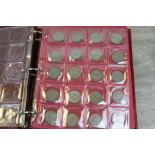 Large Album of vintage UK coinage to include, Silver, Cartwheel twopence, Cartwheel Penny etc