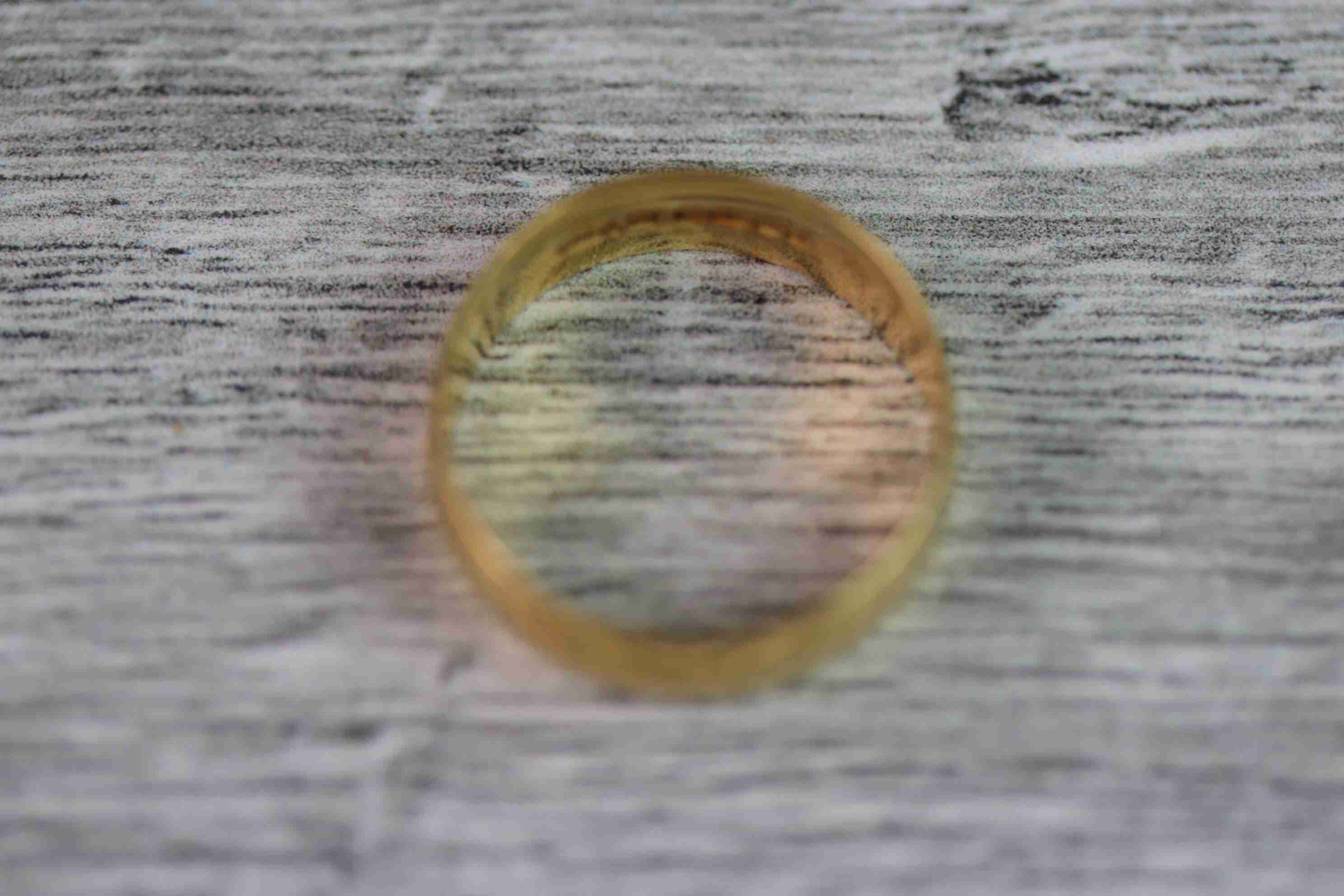 22ct yellow gold wedding band, width approximately 6mm, ring size L½ - Image 4 of 4