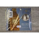 Uncirculated Royal Mint Big Ben Silver £100 Pound coin 2015