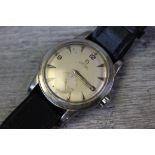 Gents Stainless steel Omega Automatic wristwatch Cal.342 Bumper movement with sub-seconds dial at