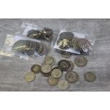 Collection of UK Silver coinage to include Florins, Sixpences, Threepences etc