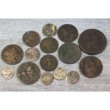 Coins - small collection inc 17th C (15)