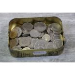 Tin of Swiss Francs coinage