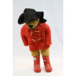 Golden Plush Teddy Bear dressed in Paddington Bear Style Clothes