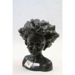 Bronzed Cold Cast Bust named ' Arabella ' limited edition no. 84/750