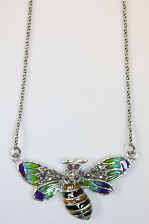 Silver Butterfly Pendant Necklace