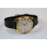 Vintage Gents 17 Jewel Avia Matic wristwatch with vintage Leather strap